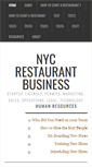 Mobile Screenshot of nycrestaurantbusiness.com